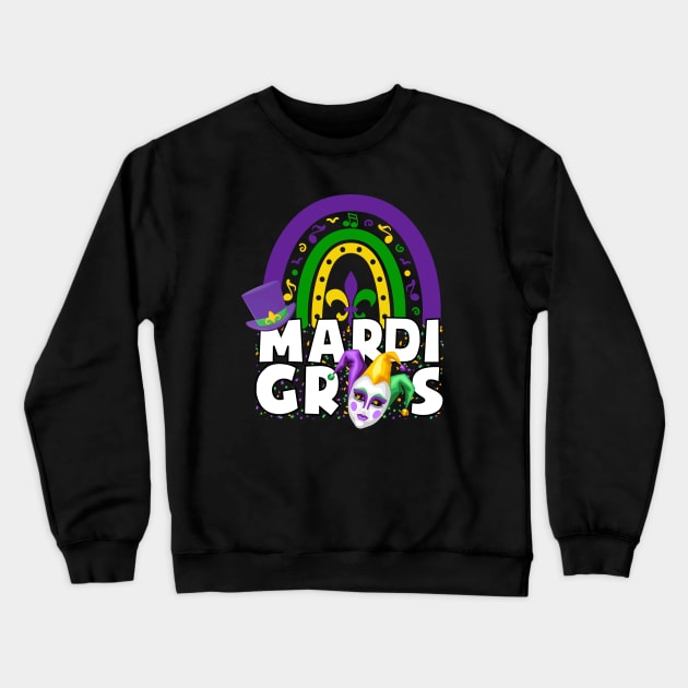 Mardi Gras party Crewneck Sweatshirt by ProLakeDesigns